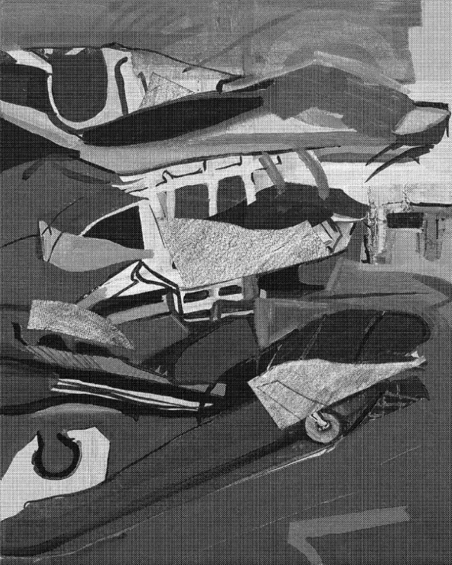 Totes Meer, Halftone print, 28cm x 35cm, 2018.