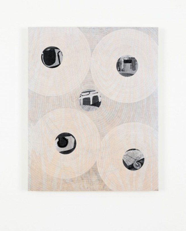 Quincunx - Acrylic on birch plywood, 36cm x 45cm, 2018